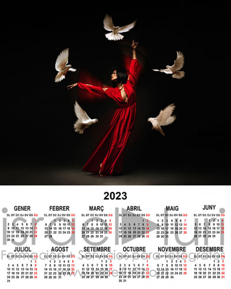 Calendario 2023 Español Castellano Catalán Valenciano Gallego Euskera